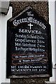 The Green Mission services information board, Neath