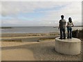 Looking out to sea past the Couple, Newbiggin-by-the-Sea