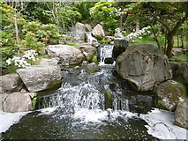TQ2479 : Waterfall in the Kyoto Garden at Holland Park by Marathon