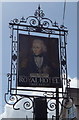 Sign for the Royal Hotel, Mundesley