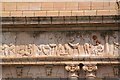 SK4719 : Former bank building, Shepshed, detail of the frieze, autumn by Alan Murray-Rust