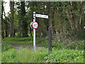 TM0753 : Roadsign on Parson's Lane by Geographer