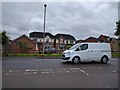 Houses and van on the edge of Cullompton