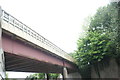 View of the Metropolitan line railway bridge over the A412 Rectory Road #3