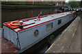 View of Stafford moored up on the Grand Union Canal for the Rickmansworth Festival