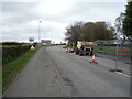 Roadworks on Angraflat Road (A6089)