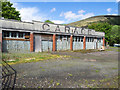 Disused garage building at Lochearnhead