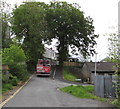 LBS builders merchants lorry, Derwen Road, Ystradgynlais