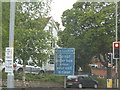 Box junction sign on London Road, Tonbridge