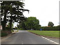 TL9528 : Entering West Bergholt on Nayland Road by Geographer