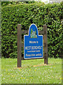 West Bergholt Village Name sign