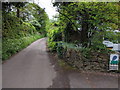 Old railway crossing point on the lane