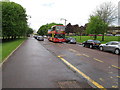 Sightseeing bus on Glasgow Green