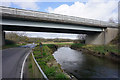 Road and river under the A484