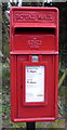 Close up, Elizabeth II postbox on the B6461, Kelso