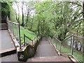 Zigzag path and steps to Pen-y-bryn, Ystradgynlais