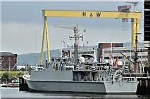J3474 : HMS "Ramsey" (M110), Belfast (May 2016) by Albert Bridge