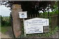 TF1929 : Nameboard for Methodist Church, Gosberton Clough by Bob Harvey