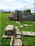 NY6166 : South Gate of Birdoswald Roman Fort by Russel Wills