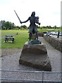 NY3259 : Statue of King Edward I, Burgh by Sands by JThomas
