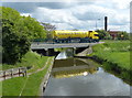 Tanker crossing High Hoe Road Bridge No 44a