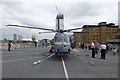 Helicopter on HMS Duncan