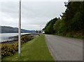 The A896 approaching Lochcarron