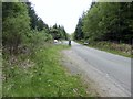 Approaching the sewage works on the road to Stromemore