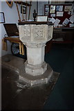 SO8625 : Font in Saint Catherine's, The Leigh by Ian S