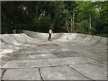 SW8141 : 1970s concrete skatepark at Playing Place near Truro by Wendy Rogers