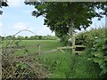 Stile on field path near Barthomley