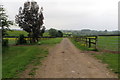 SP6534 : Farm track at Manor Farm by Philip Jeffrey