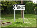 Roadsign on Grinstead Hill