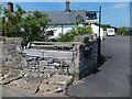 Remains of churn stand at Pen-y-clawdd Farm