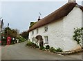 Pretty thatched cottage in the village of Feock, Cornwall