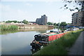 View of flats on the River Lea from the River Lea Navigation