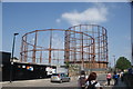 View of gas holders on Leven Road #2