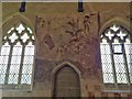 Medieval wall painting in St Lawrence Broughton