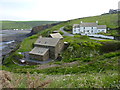 Cottages south of Abereiddy from coast path