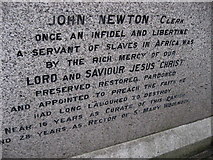 SP8850 : John Newton's grave by Alastair Stone