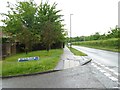 Looking across Watson Close