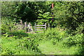 Stile at junction of footpath and byway