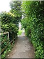 Path at the end of Railsfield Rise, Bramley