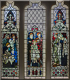SK9772 : Stained glass window, Bailgate Methodist church, Lincoln by Julian P Guffogg