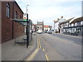 Bus stop and shelter on Golden Square, Berwick-Upon-Tweed