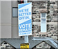 EU referendum "remain" poster, Belfast (June 2016)