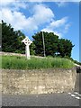 Celtic cross above Upper Irish Street