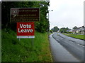 H4772 : Vote leave notice, Campsie by Kenneth  Allen