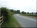 Sharp bend in Newcastle Road (A50)