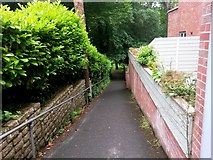 SZ0791 : Bournemouth: footpath B02 nears the Gardens by Chris Downer